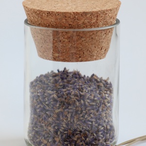 Zerowaste átlátszó üvegtároló parafa tetővel - otthon & életmód - tárolás & rendszerezés - íróasztali tároló - Meska.hu