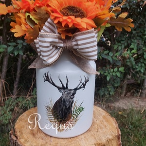 Őszi dekoráció, Otthon & Életmód, Dekoráció, Asztal és polc dekoráció, Asztaldísz, Festészet, Festett tárgyak, MESKA