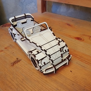 3D puzzle, Volskwagen cabrió összerakható makett - Meska.hu