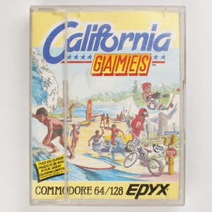 California Games - Commodore 64/128 � kazettás játékprogram, Művészet, Bakelit lemezek & kazetták, , MESKA