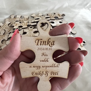 Puzzle köszönetajándék és ültető esküvőre  - Meska.hu