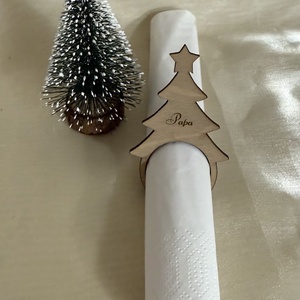 Karácsonyi szalvétagyűrű, Karácsony, Karácsonyi lakásdekoráció, Karácsonyfadíszek, Famegmunkálás, Festett tárgyak, MESKA