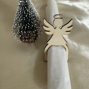 Karácsonyi szalvétagyűrű - karácsony - karácsonyi lakásdekoráció - karácsonyfadíszek - Meska.hu