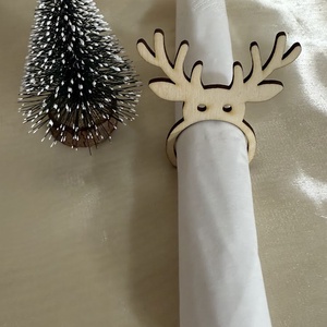 Karácsonyi szalvétagyűrű - karácsony - karácsonyi lakásdekoráció - karácsonyfadíszek - Meska.hu