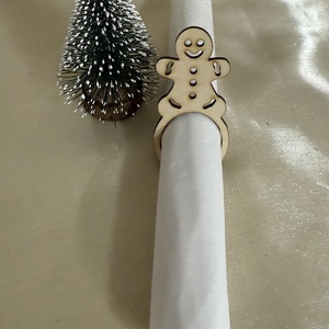 Karácsonyi szalvétagyűrű - karácsony - karácsonyi lakásdekoráció - karácsonyfadíszek - Meska.hu