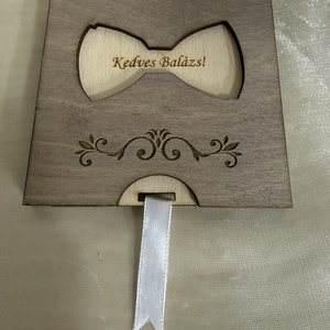 Tanú felkérő ajándék fából - Meska.hu