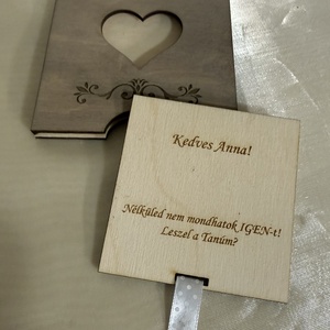 Tanú felkérő ajándék fából - esküvő - meghívó & kártya - tanú felkérő - Meska.hu