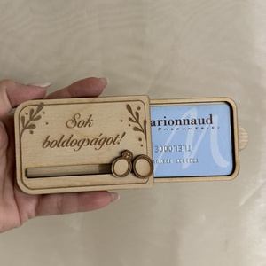 Ajándékkártya átadó dobozka - otthon & életmód - papír, írószer - ajándékozás kellékei - ajándékkísérő - Meska.hu