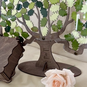 Esküvői vendégkönyv � Életfa vendégkönyv fa levelekkel, vagy virágokkal - esküvő - emlék & ajándék - vendégkönyv - Meska.hu