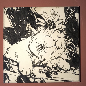 Kézzel festett állat portré  - Meska.hu