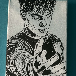 Kézzel festett rajongói festmények - művészet - festmény - akril - Meska.hu