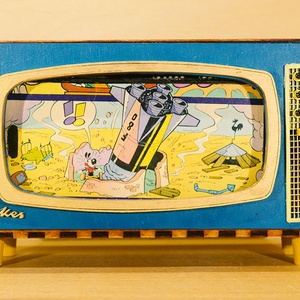 Kékes TV telefontartó / Mini TV - Meska.hu