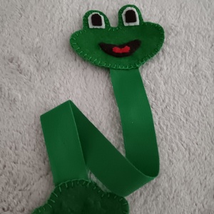 Békás könyvjelző , Könyv & Zene, Könyvjelző, Varrás, MESKA