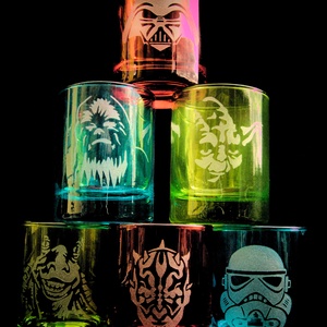 Star Wars üveg feles pohár készlet -  - Meska.hu