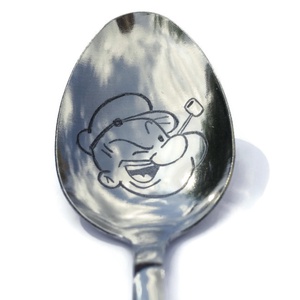 Popeye kanál - otthon & életmód - konyhafelszerelés, tálalás - tálalás - kanál & villa - Meska.hu