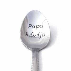 Papa kávéja! kiskanál - otthon & lakás - konyhafelszerelés, tálalás - tálalás - kanál & villa - Meska.hu