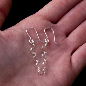 Ezüst jégcsap fülbevaló - ékszer - fülbevaló - lógó fülbevaló - Meska.hu