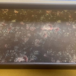  Fleurs d'Antan (Régi idők virágai)� Egyedi vintage tálca - otthon & életmód - konyhafelszerelés, tálalás - tálalás - tálca - Meska.hu