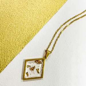 Dália diamond nyaklánc - ékszer - nyaklánc - medálos nyaklánc - Meska.hu