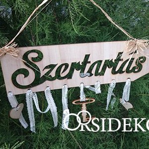Irányító tábla, 50 cm - esküvő - dekoráció - helyszíni dekor - Meska.hu