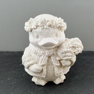 Virágos kacsa figura, , , MESKA