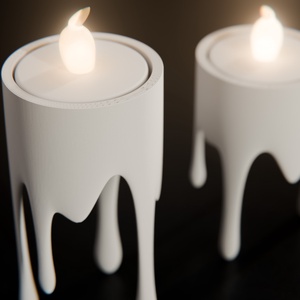 LED mécsestartó szett - 3D nyomtatott - Meska.hu