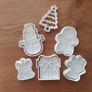 Karácsonyi sütikiszúró szett  klasszikus 3D nyomtatott formák (67 cm) - Meska.hu