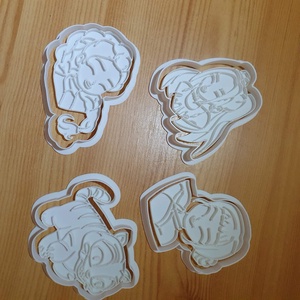 Kpop Demon Hunters sütikiszúró � 4 darabos 3D nyomtatott cookie cutter szett, Otthon & Életmód, Konyhafelszerelés, tálalás, Sütés, főzés, Sütikiszúró, , MESKA