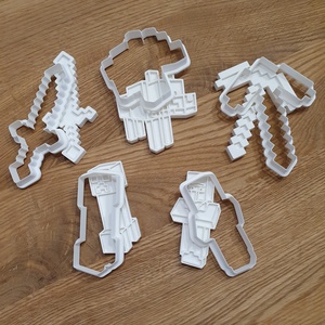 Minecraft sütikiszúró szett � 3D nyomtatott gamer sütemény forma gyerekeknek - otthon & életmód - konyhafelszerelés, tálalás - sütés, főzés - sütikiszúró - Meska.hu