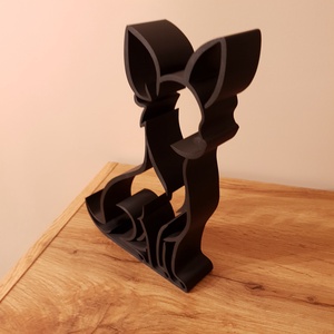 Csivava ajándék � modern fekete kutya sziluett dekor, minimalista polcdísz - otthon & életmód - dekoráció - dekoratív figurák és szobrok - Meska.hu