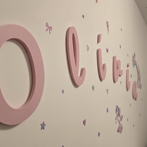 Egyedi név faldekor � modern 3D betűk, több méretben, stílusban és színben - otthon & életmód - dekoráció - fali és függő dekoráció - betű & név - Meska.hu