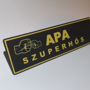 Apa Szuperhős dekor névtábla � egyedi ajándék apáknak - otthon & életmód - ház & kert - névtábla - Meska.hu