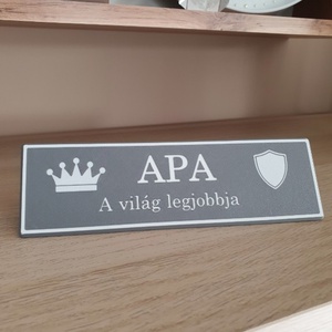 Apa Szuperhős dekor névtábla � egyedi ajándék apáknak - otthon & életmód - ház & kert - névtábla - Meska.hu