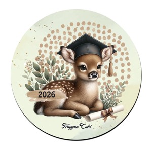 Szarvas - 2026 évi Ballagásra mintás poháralátét, Otthon & Életmód, Konyhafelszerelés, tálalás, Tálalás, Tányér- és poháralátét, , MESKA