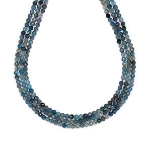 Turmalin kék fazettált golyó 2-3mm ékszerkészítő alapanyag (füzér), Kellékek & szerszámok, Ásvány alapanyag, Ásványfüzér, , MESKA
