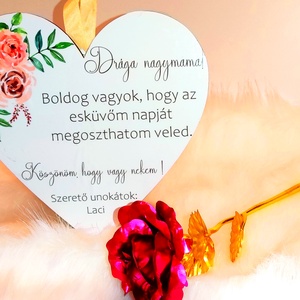 Köszönőajándék, Esküvő, Emlék & Ajándék, Köszönőajándék, Fotó, grafika, rajz, illusztráció, Nagyszülőnek örök emlék az esküvő napjáról..., MESKA