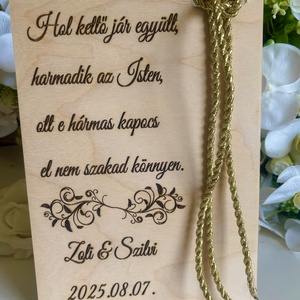Kötél ceremónia , Esküvő, Emlék & Ajándék, Nászajándék, Ceremónia szett, Famegmunkálás, MESKA