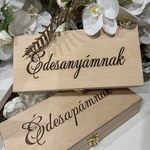 Örömanya ajándék , Esküvő, Emlék & Ajándék, Szülőköszöntő ajándék, Famegmunkálás, Gravírozás, pirográfia, MESKA