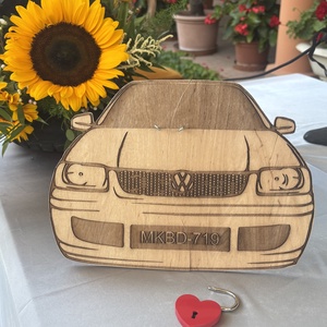 Lakatceremónia az autók szerelmeseinek, Esküvő, Emlék & Ajándék, Nászajándék, Ceremónia szett, Famegmunkálás, MESKA