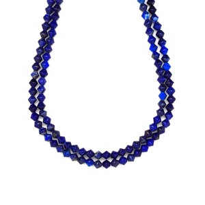 Lapis lazuli lampion 4x4mm ékszerkészítő alapanyag (füzér), Kellékek & szerszámok, Ásvány alapanyag, Ásványfüzér, , MESKA