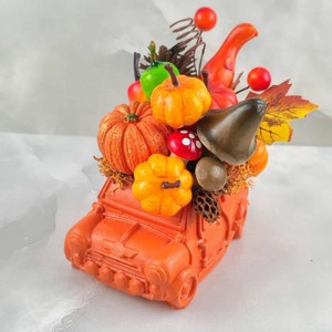 Őszi autó kaspó asztaldísz, Otthon & Életmód, Dekoráció, Asztal és polc dekoráció, Asztaldísz, , MESKA