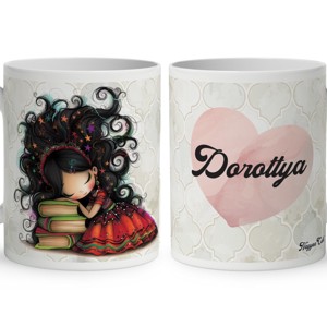 Névvel kérhető - Álmodó könyv hercegnő mintás bögre, Otthon & Életmód, Konyhafelszerelés, tálalás, Tálalás, Bögre & Csésze, , MESKA