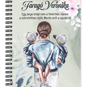 Személyre szabható - Anya és Kicsi Fiai mintás A6-os füzet, Otthon & Életmód, Papír, írószer, Jegyzetfüzet & Napló, , MESKA