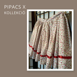 Népi jellegű gyermek szoknya- Pipacs X kollekció - Meska.hu