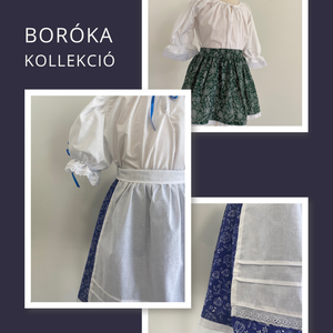 Népi jellegű lányka szoknya-Boróka extra kollekció - ruha & divat - babaruha & gyerekruha - szoknya - Meska.hu