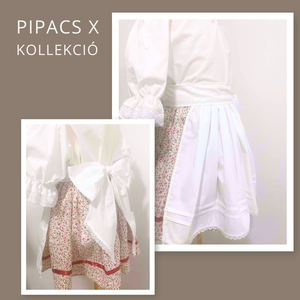 Népi jellegű gyermek szoknya- Pipacs X kollekció - ruha & divat - babaruha & gyerekruha - szoknya - Meska.hu