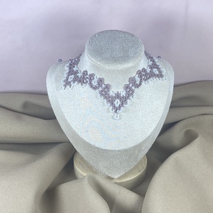 KÉSZLETEN- Gyöngynyaklánc, Ékszer, Nyaklánc, Gyöngyös nyaklánc, Gyöngyfűzés, gyöngyhímzés, MESKA