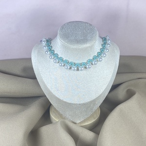 KÉSZLETEN- Gyöngynyaklánc, Ékszer, Nyaklánc, Gyöngyös nyaklánc, Gyöngyfűzés, gyöngyhímzés, MESKA