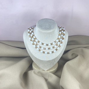 KÉSZLETEN- Gyöngysor, Ékszer, Nyaklánc, Gyöngyös nyaklánc, Gyöngyfűzés, gyöngyhímzés, MESKA