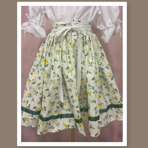 Népi jellegű gyermek szoknya- kötős derékkal - Meska.hu